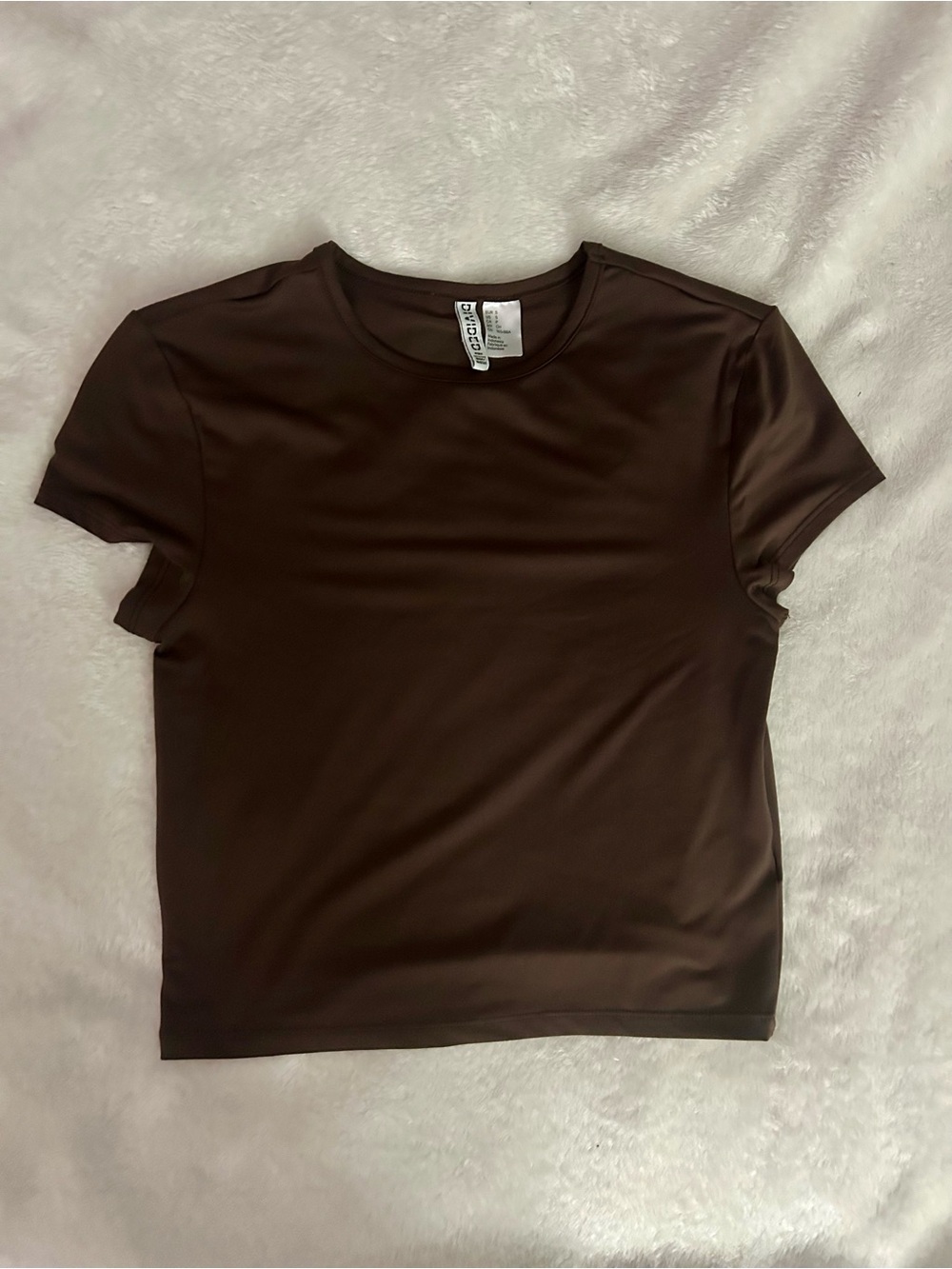 H&M Brown Short Sleeve Crewneck Tee